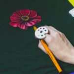 آموزش نقاشی روی پارچه و لباس و چادر